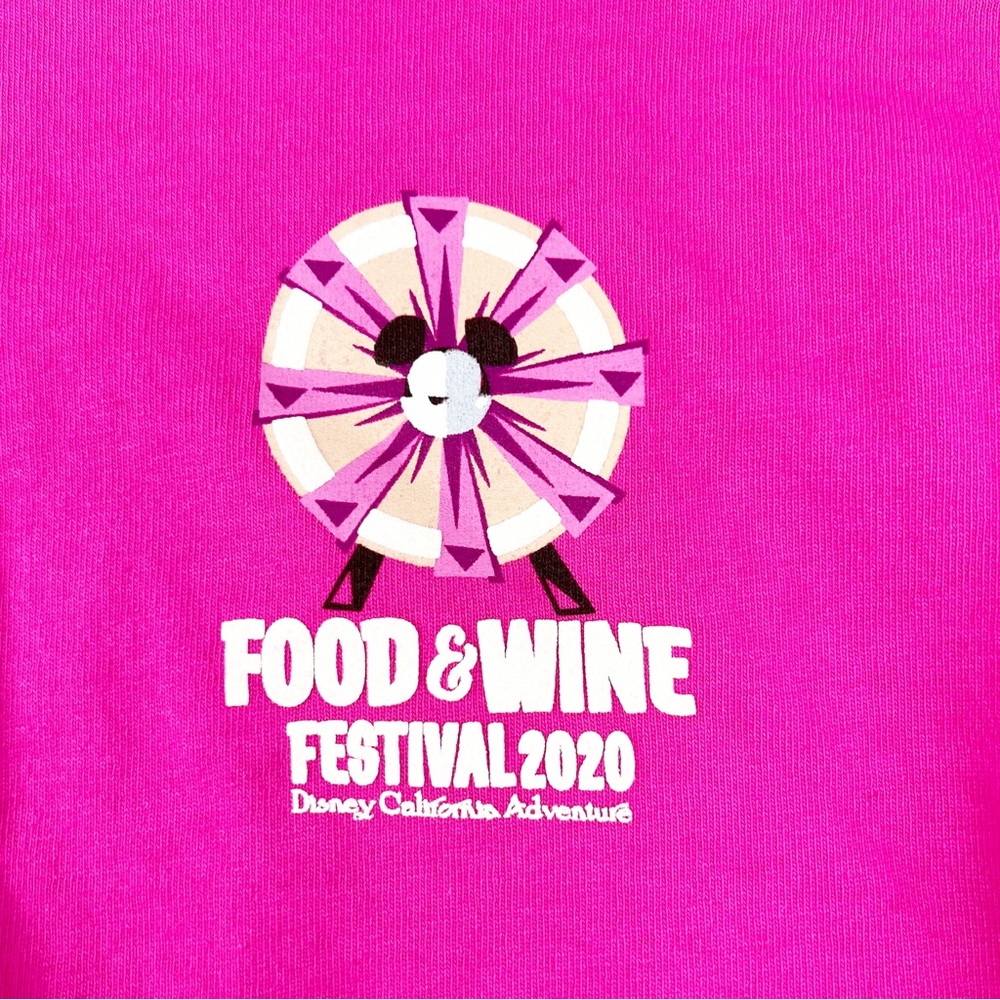 2020 Disney Food & Wine Festival Pink Spirit Jersey EUC Size Small - Picture 3 of 8